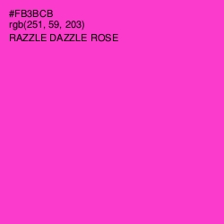 #FB3BCB - Razzle Dazzle Rose Color Image