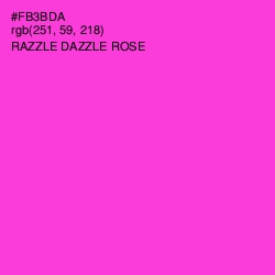 #FB3BDA - Razzle Dazzle Rose Color Image