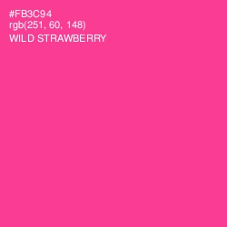 #FB3C94 - Wild Strawberry Color Image