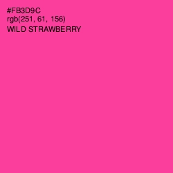 #FB3D9C - Wild Strawberry Color Image