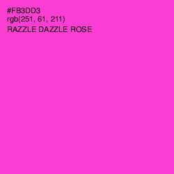 #FB3DD3 - Razzle Dazzle Rose Color Image