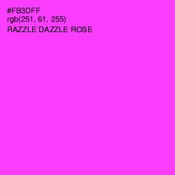 #FB3DFF - Razzle Dazzle Rose Color Image