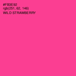 #FB3E92 - Wild Strawberry Color Image