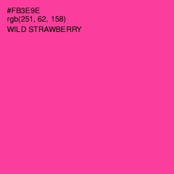 #FB3E9E - Wild Strawberry Color Image