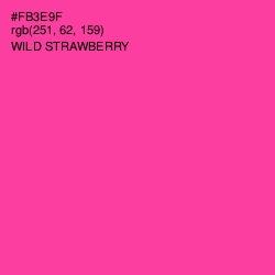 #FB3E9F - Wild Strawberry Color Image