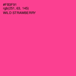 #FB3F91 - Wild Strawberry Color Image