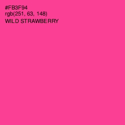 #FB3F94 - Wild Strawberry Color Image