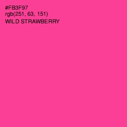 #FB3F97 - Wild Strawberry Color Image