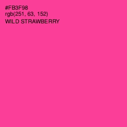 #FB3F98 - Wild Strawberry Color Image