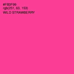 #FB3F99 - Wild Strawberry Color Image