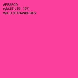#FB3F9D - Wild Strawberry Color Image