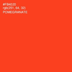 #FB4020 - Pomegranate Color Image