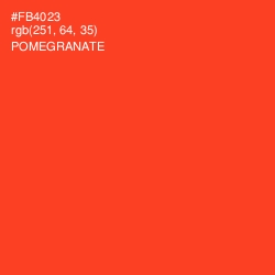 #FB4023 - Pomegranate Color Image