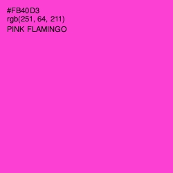 #FB40D3 - Pink Flamingo Color Image