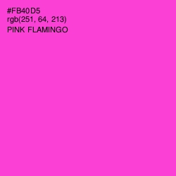 #FB40D5 - Pink Flamingo Color Image