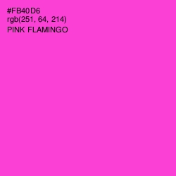 #FB40D6 - Pink Flamingo Color Image