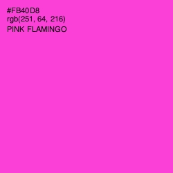 #FB40D8 - Pink Flamingo Color Image