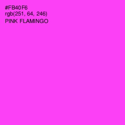 #FB40F6 - Pink Flamingo Color Image