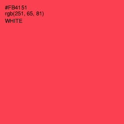 #FB4151 - Coral Red Color Image