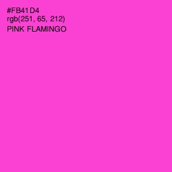 #FB41D4 - Pink Flamingo Color Image