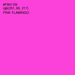 #FB41D9 - Pink Flamingo Color Image