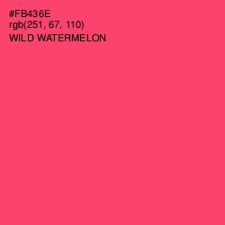 #FB436E - Wild Watermelon Color Image