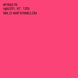#FB4378 - Wild Watermelon Color Image