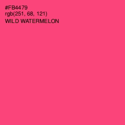 #FB4479 - Wild Watermelon Color Image