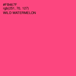 #FB467F - Wild Watermelon Color Image