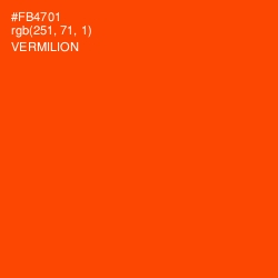 #FB4701 - Vermilion Color Image