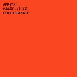 #FB4721 - Pomegranate Color Image