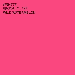 #FB477F - Wild Watermelon Color Image