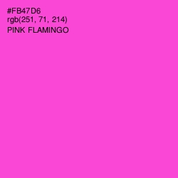 #FB47D6 - Pink Flamingo Color Image