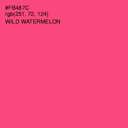 #FB487C - Wild Watermelon Color Image