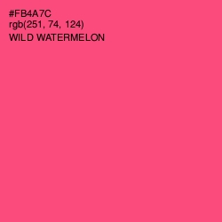 #FB4A7C - Wild Watermelon Color Image