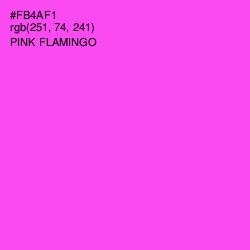 #FB4AF1 - Pink Flamingo Color Image