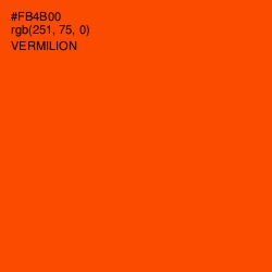 #FB4B00 - Vermilion Color Image