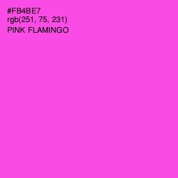 #FB4BE7 - Pink Flamingo Color Image