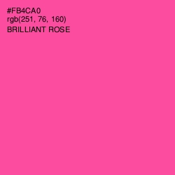 #FB4CA0 - Brilliant Rose Color Image