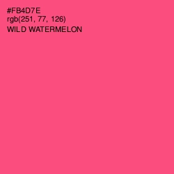 #FB4D7E - Wild Watermelon Color Image