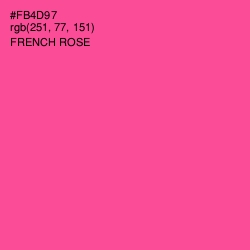 #FB4D97 - French Rose Color Image