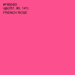 #FB508D - French Rose Color Image