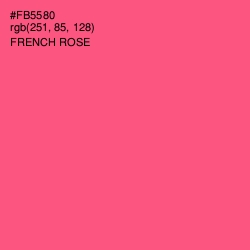 #FB5580 - French Rose Color Image