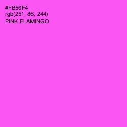 #FB56F4 - Pink Flamingo Color Image