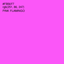 #FB56F7 - Pink Flamingo Color Image