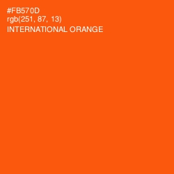 #FB570D - International Orange Color Image