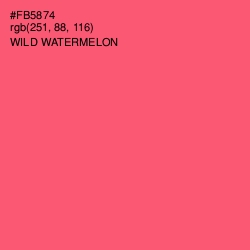 #FB5874 - Wild Watermelon Color Image