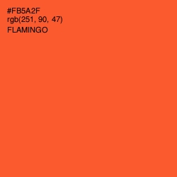 #FB5A2F - Flamingo Color Image