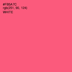 #FB5A7C - Wild Watermelon Color Image