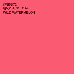 #FB5B72 - Wild Watermelon Color Image
